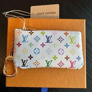 Louis Vuitton x Murakami multicolor key pouch